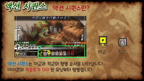 Gungnir 액션 시퀀스 한국어 튜토리얼 이미지
