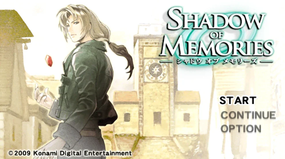 Shadow of Memories PSP 타이틀 화면